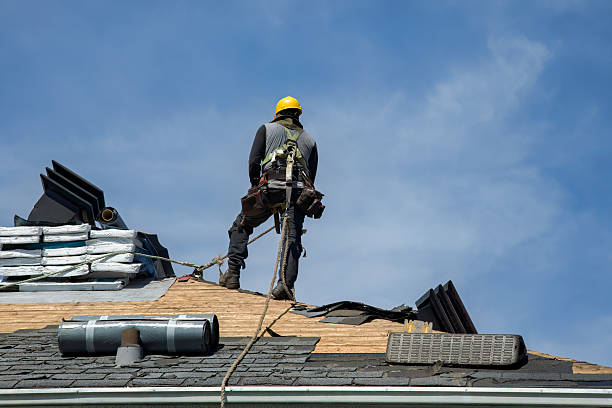 Professional Flat Roof Repair technician working in Terre Haute, IN